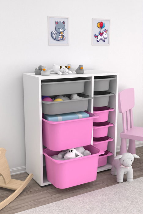 Hanah Home Zen 2D2K6U - Blanco, Gris, Rosa Hanah Home Zen 2D2K6U - Blanco, Gris, Rosa